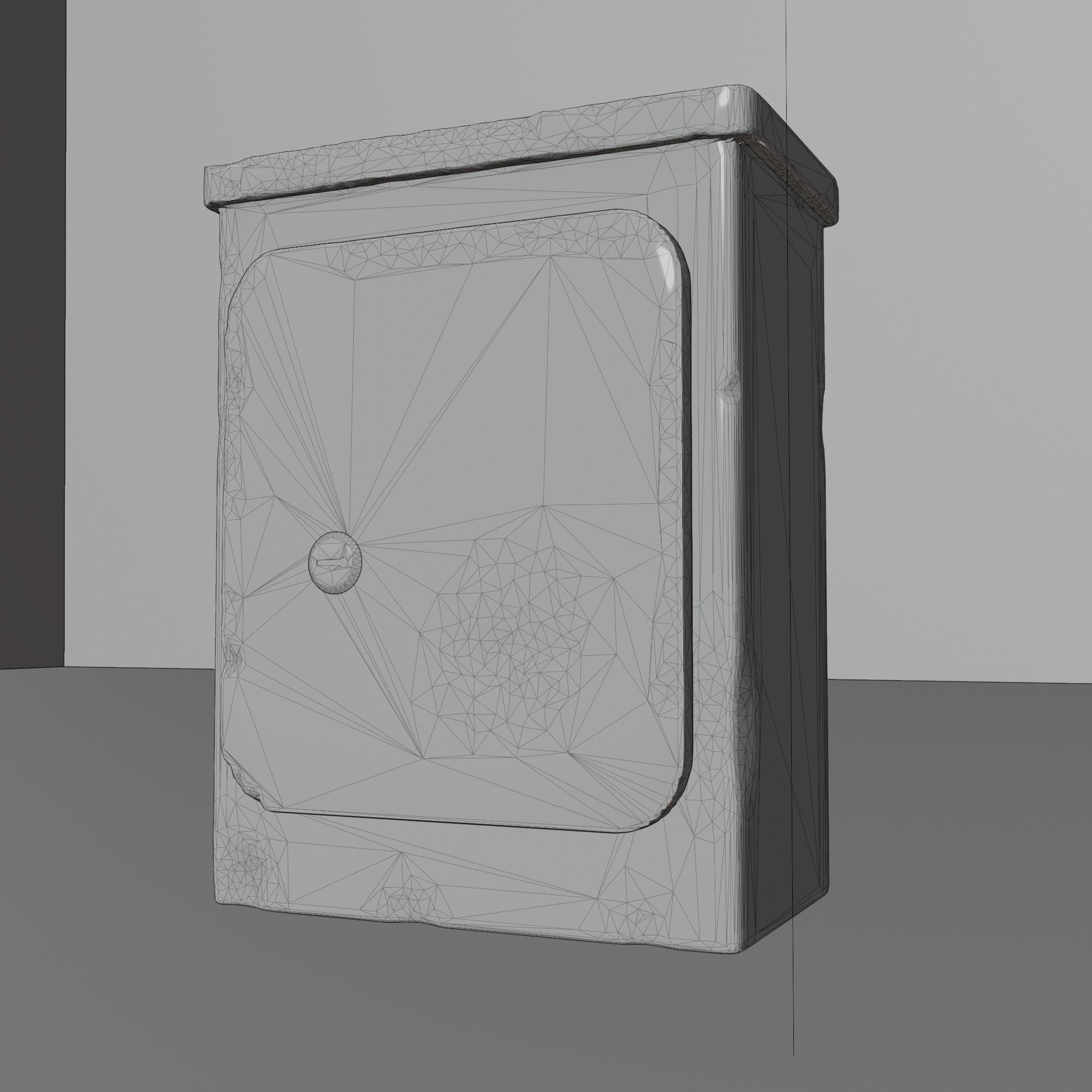 3D model Game-Ready Rusty Electric Booth VR / AR / low-poly | CGTrader