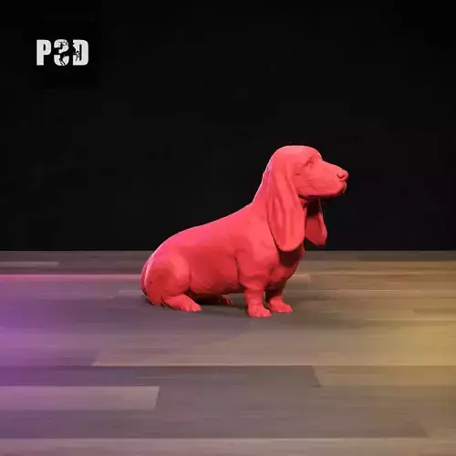 Basset Hound 3D Print Model Pose 04 3D print model Basset Hound 3D Print Model Pose 04 3D print model