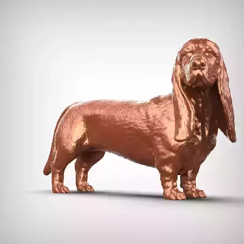 Basset Hound 3D Print Model Pose 03 3D print model