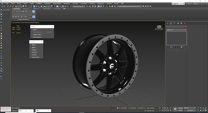 Fuel Assault Wheel Matte Black And Milled F150 Raptor 3D model 4