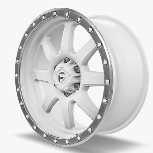 Fuel Assault Wheel Matte Black And Milled F150 Raptor 3D model 7