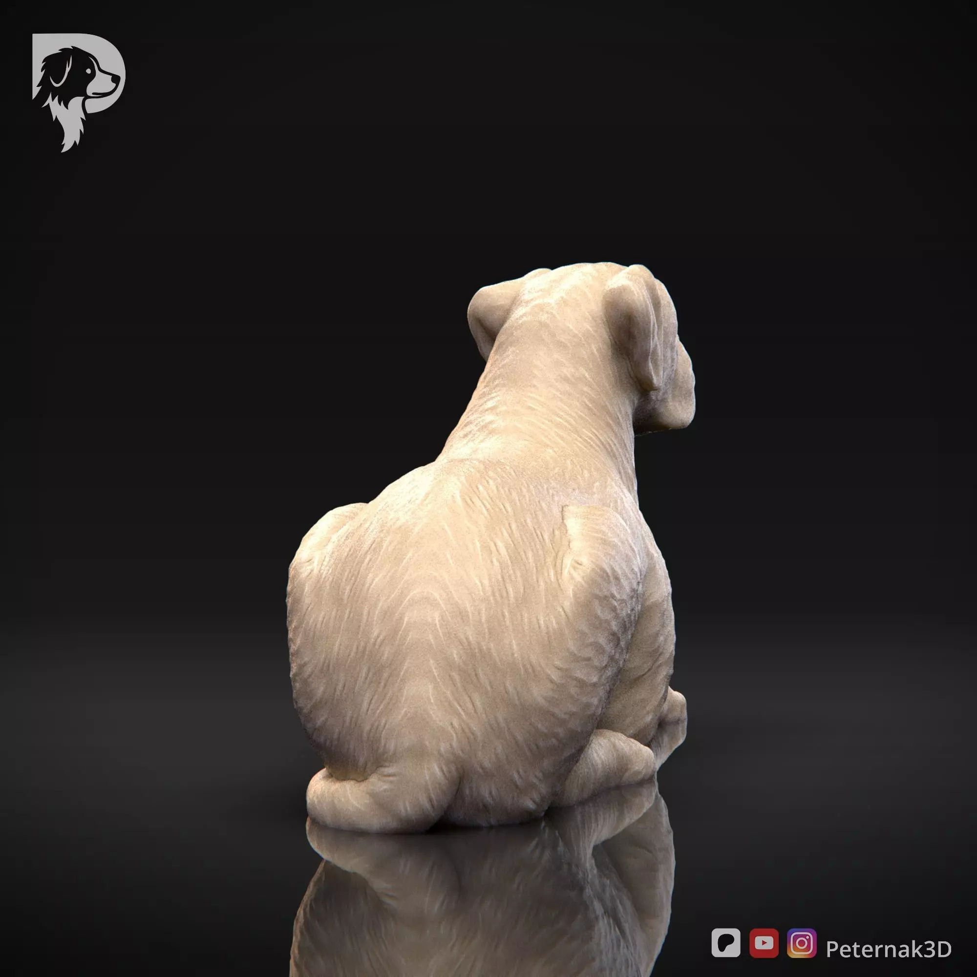 Dog 3D Print Model Boxer Dog Pose 09 Ready STL 3D print model_6