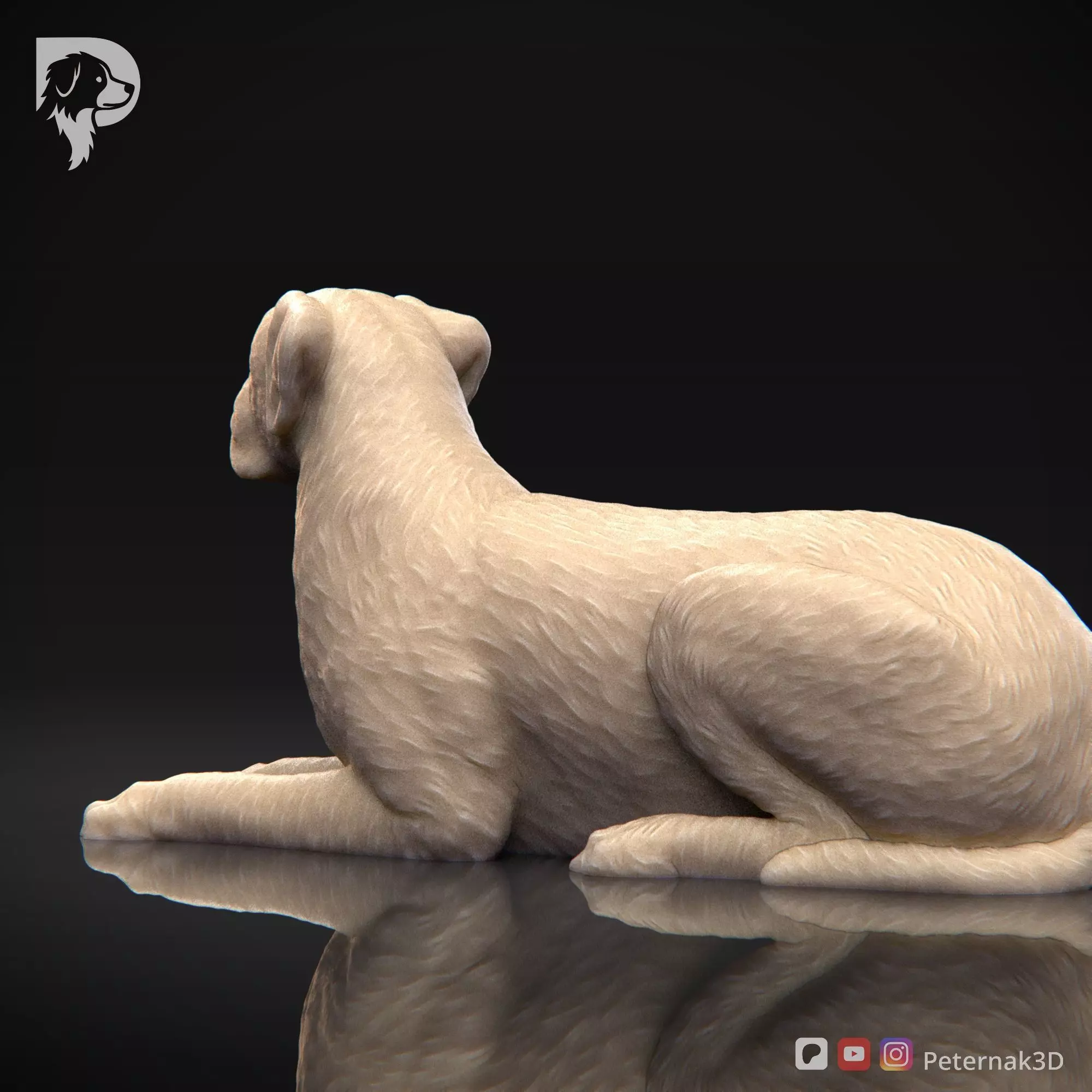 Dog 3D Print Model Boxer Dog Pose 09 Ready STL 3D print model_8
