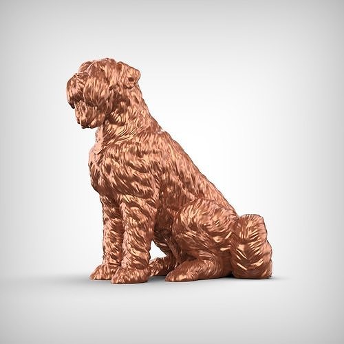 Bouvier des Flandres Dog 3D Print Model Pose 05 3D print model
