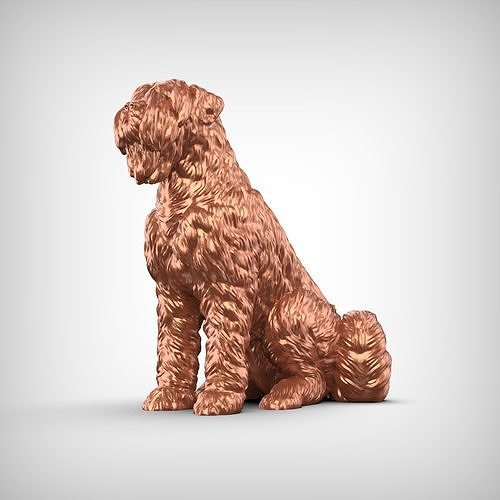 Bouvier des Flandres Dog 3D Print Model Pose 04 3D print model