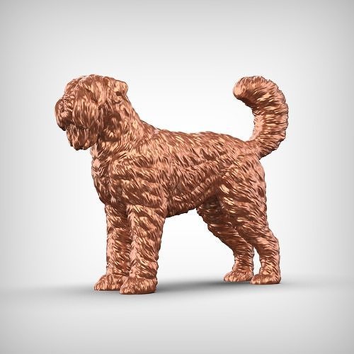 Bouvier des Flandres Dog 3D Print Model Pose 02 3D print model
