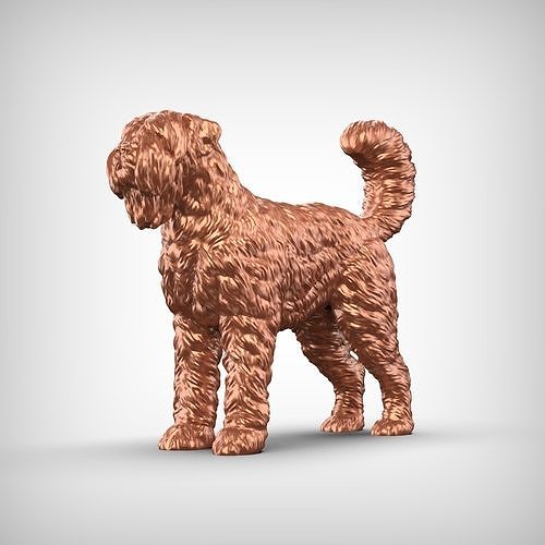 Bouvier des Flandres Dog 3D Print Model Pose 01 3D print model