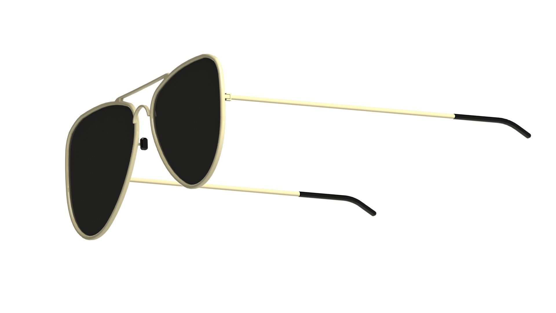 Aviator glasses 3D print model_3