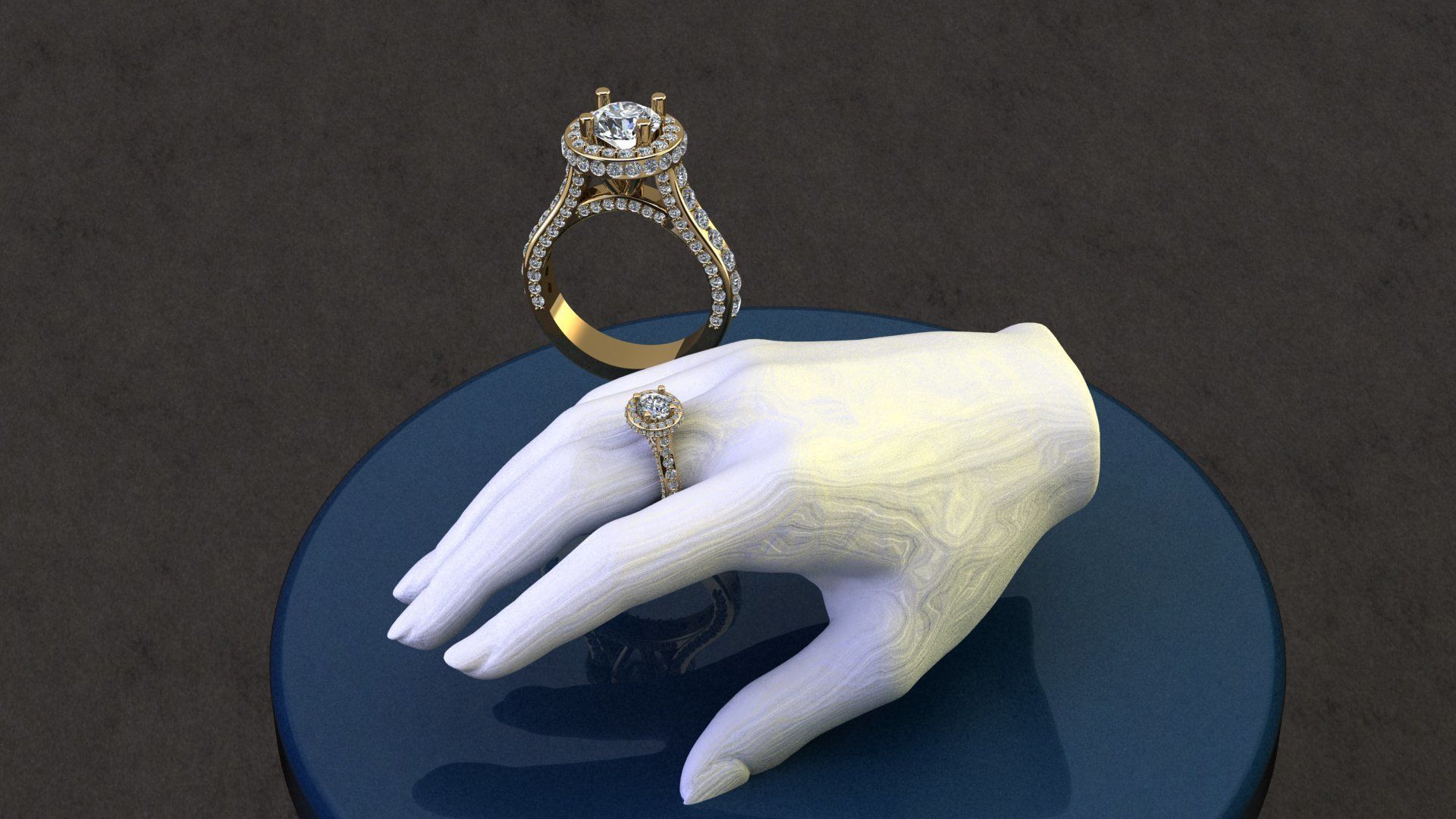 beauty ring 3D print model_2