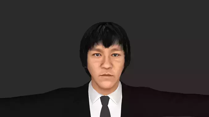 Bruce Lee Hyper Realistic Full Body Fully Rigged 3D Character