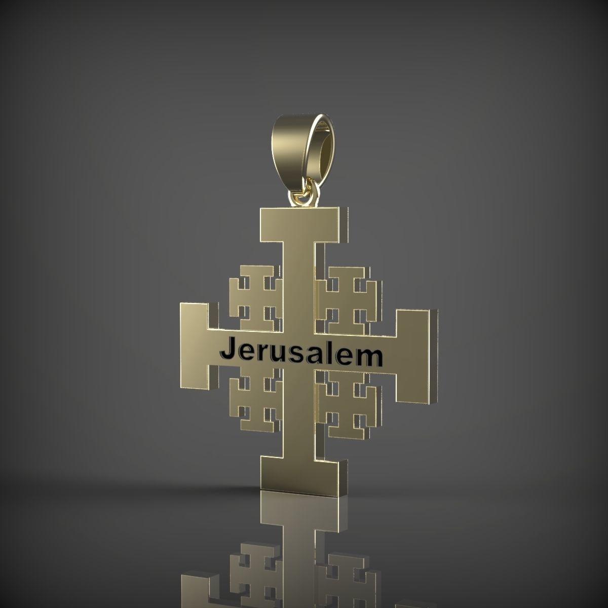 Jerusalem Cross 3D print model_5