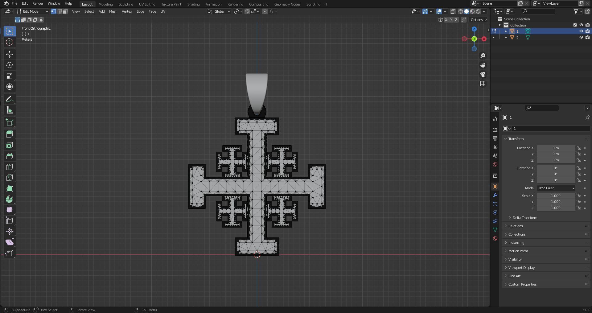 Jerusalem Cross 3D print model_15