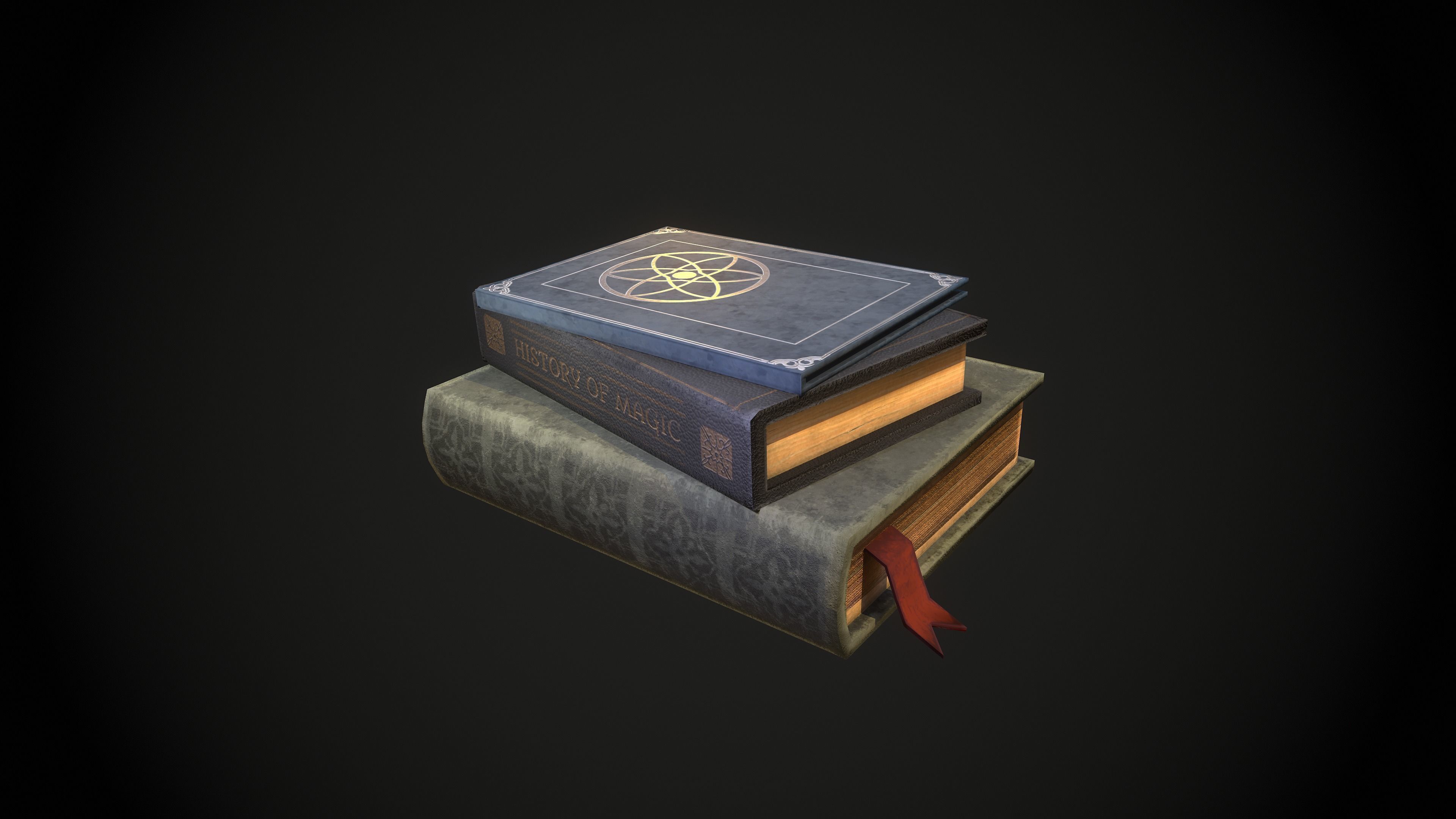 Realistic Books Set free VR / AR / low-poly 3D model | CGTrader