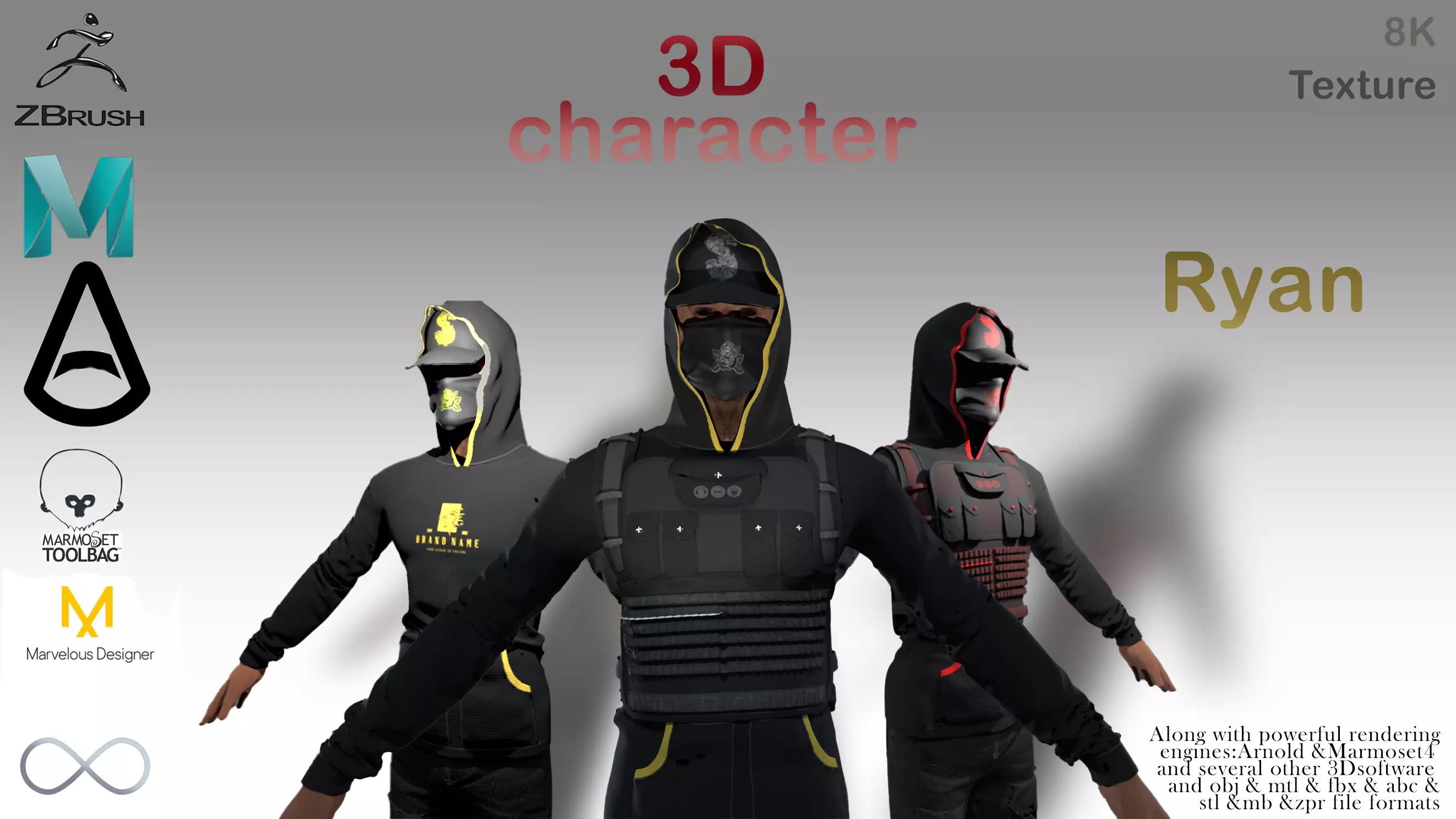 RYAN-3D CHARACTER 3D model_0