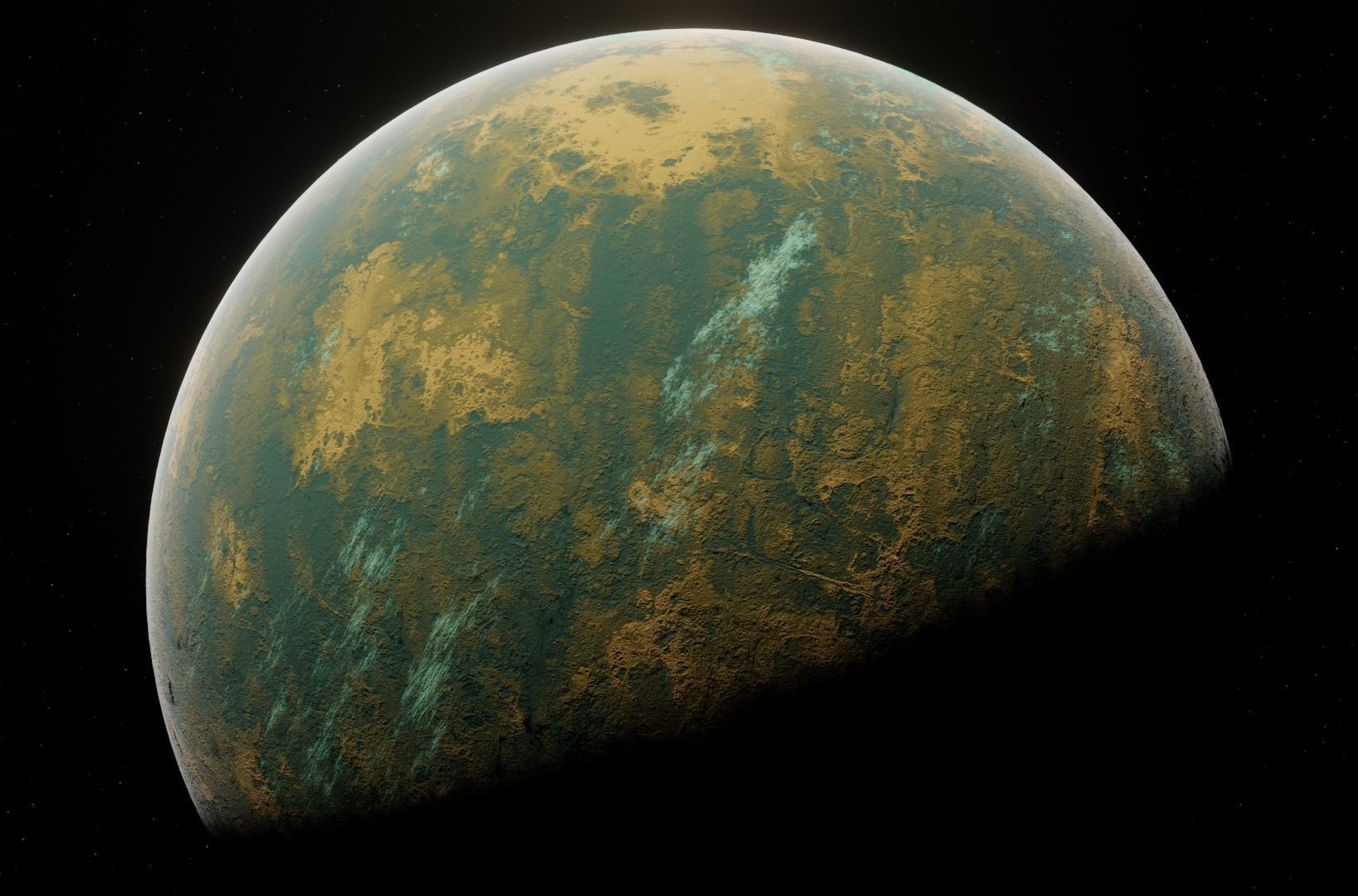 Planet Space Ready to game  Low-poly 3D model_5