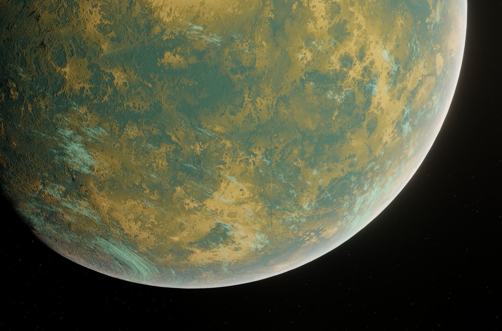 Planet Space Ready to game  Low-poly 3D model_7