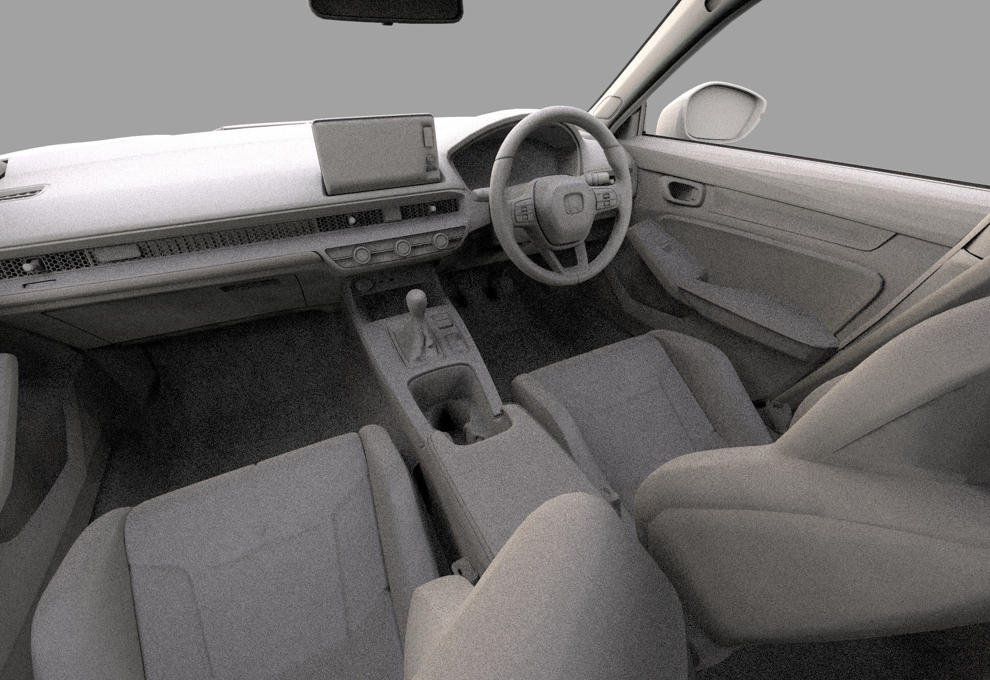 Honda Civic Type R 2022 HQ interior and Mugen bodykit 3D model_40