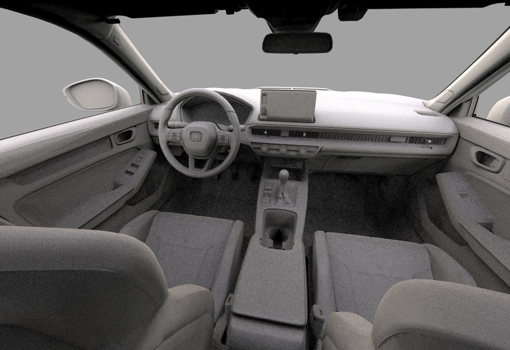 Honda Civic Type R 2022 HQ interior and Mugen bodykit 3D model_39