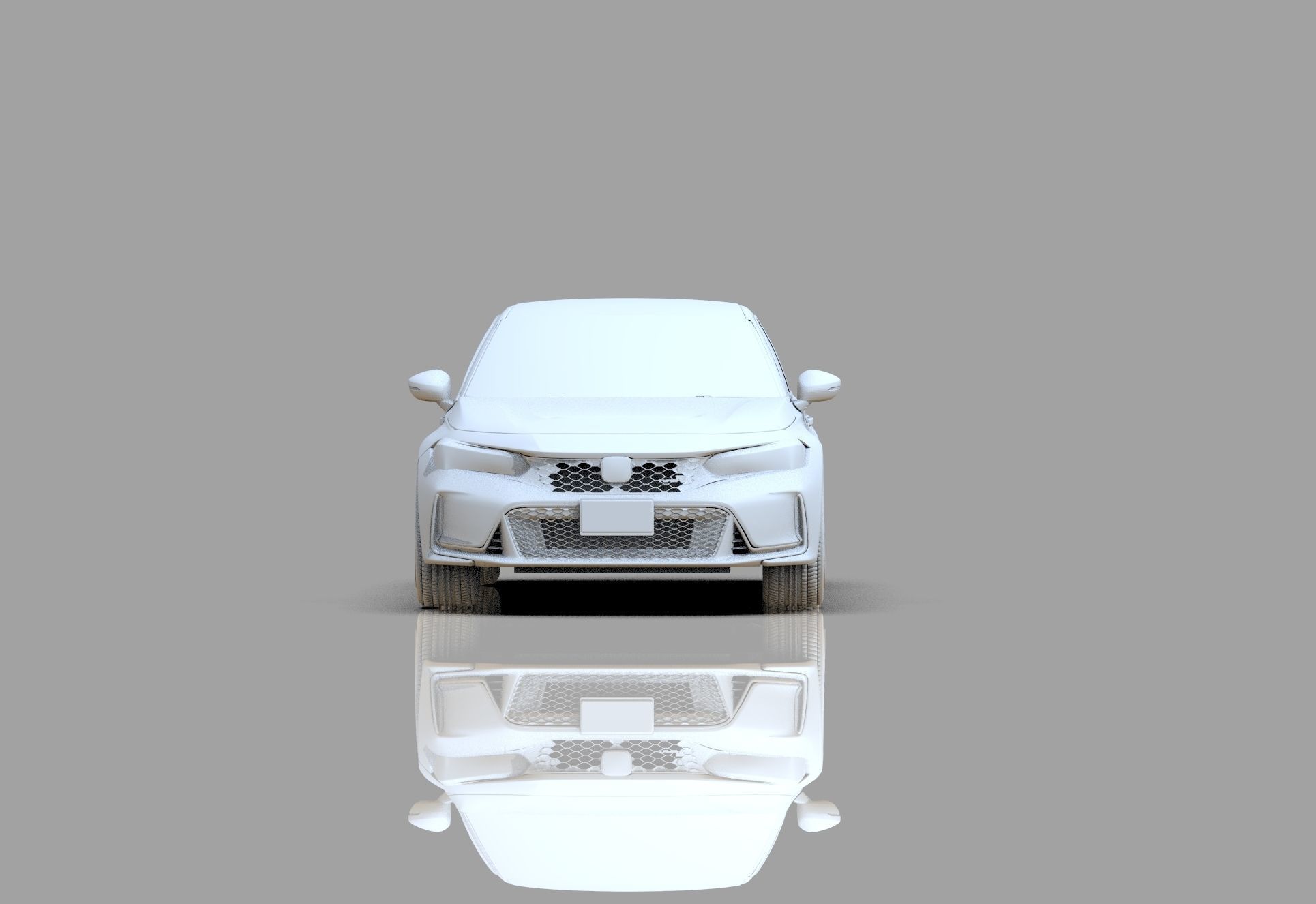 Honda Civic Type R 2022 HQ interior and Mugen bodykit 3D model_32