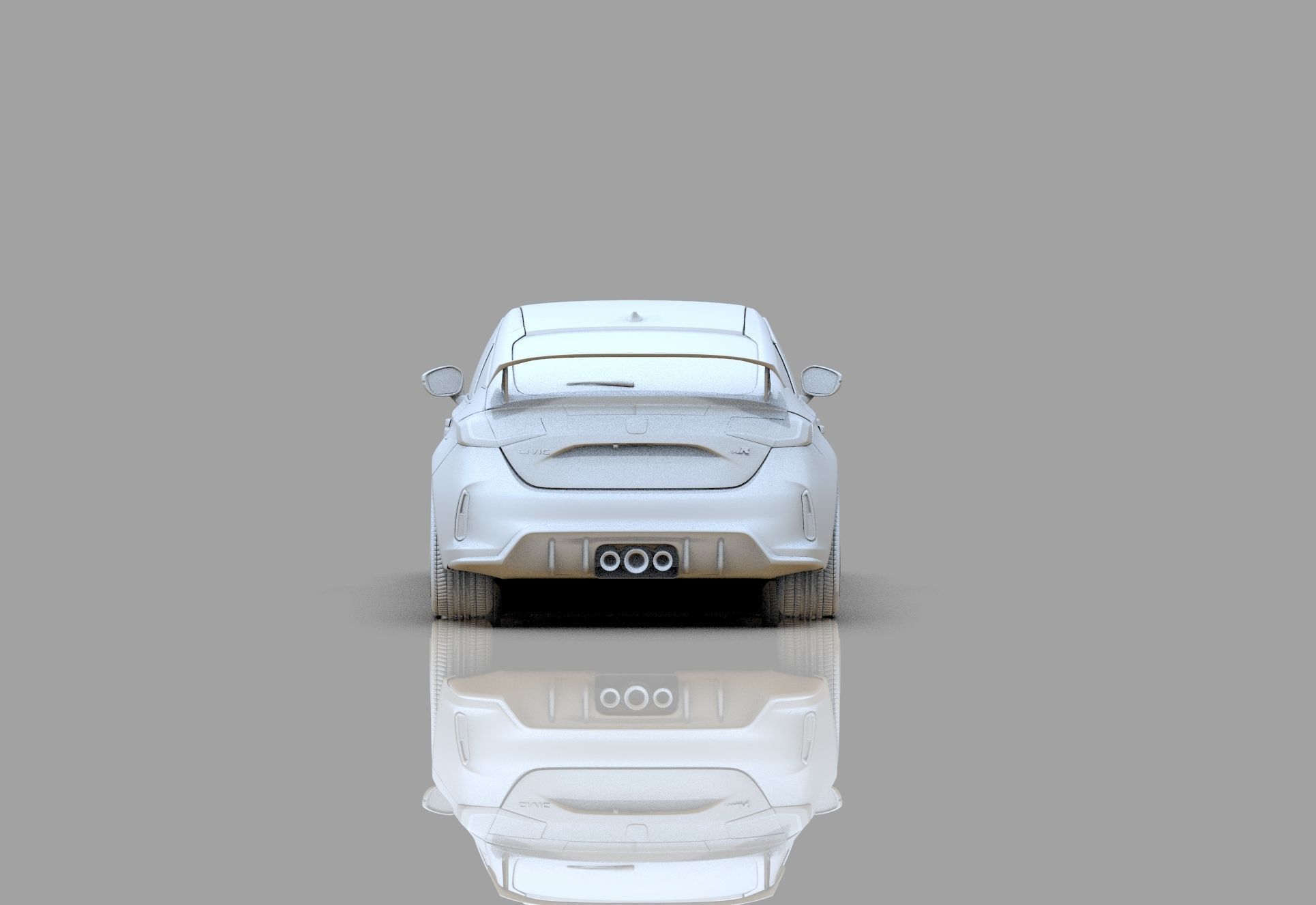 Honda Civic Type R 2022 HQ interior and Mugen bodykit 3D model_31