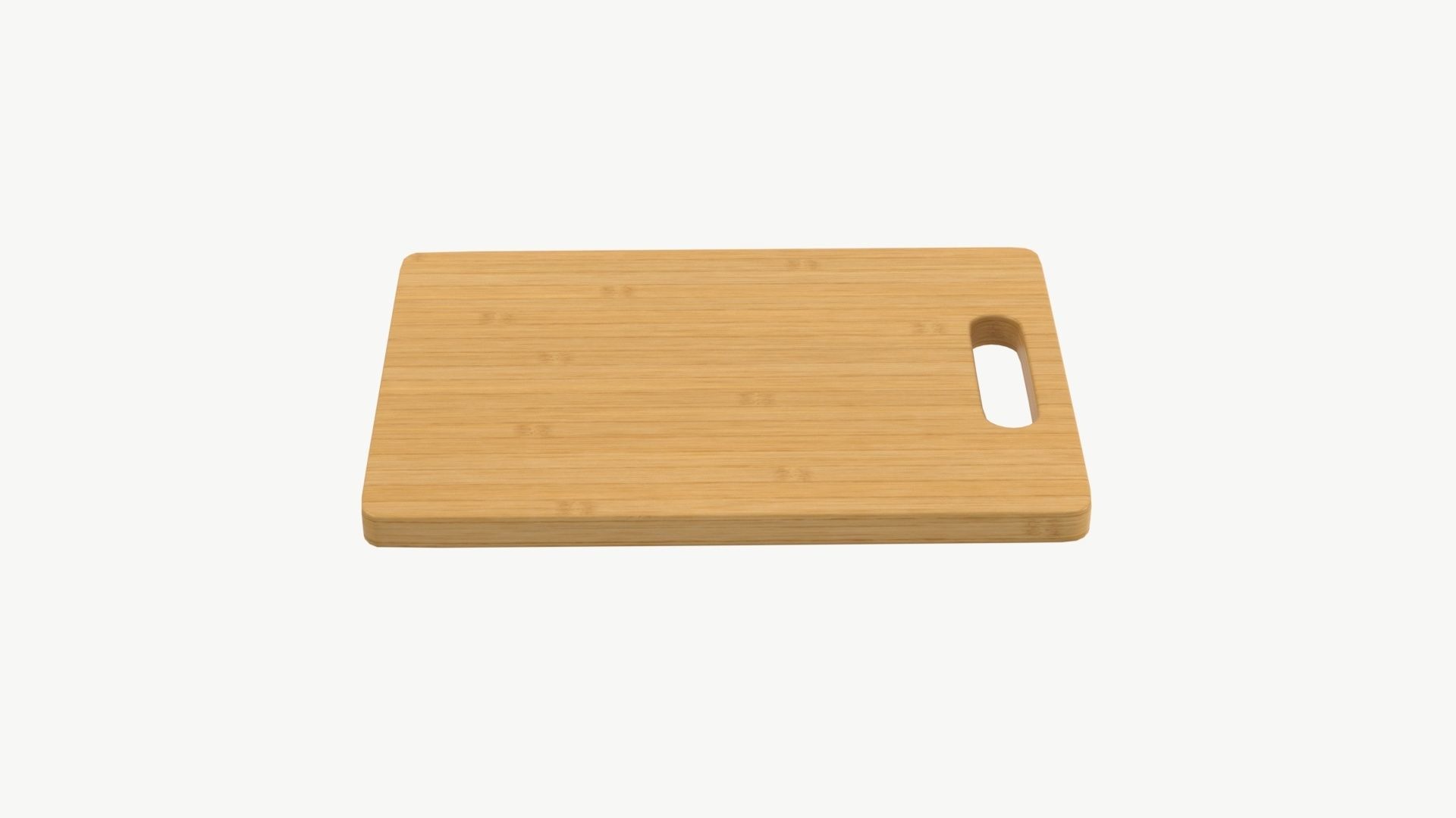Chopping Board Low-poly 3D model_4