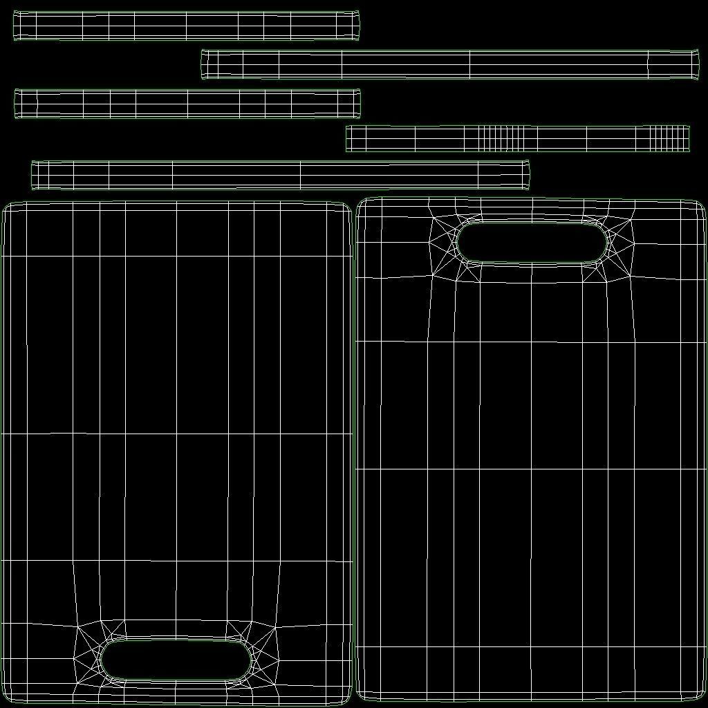 Chopping Board Low-poly 3D model_7