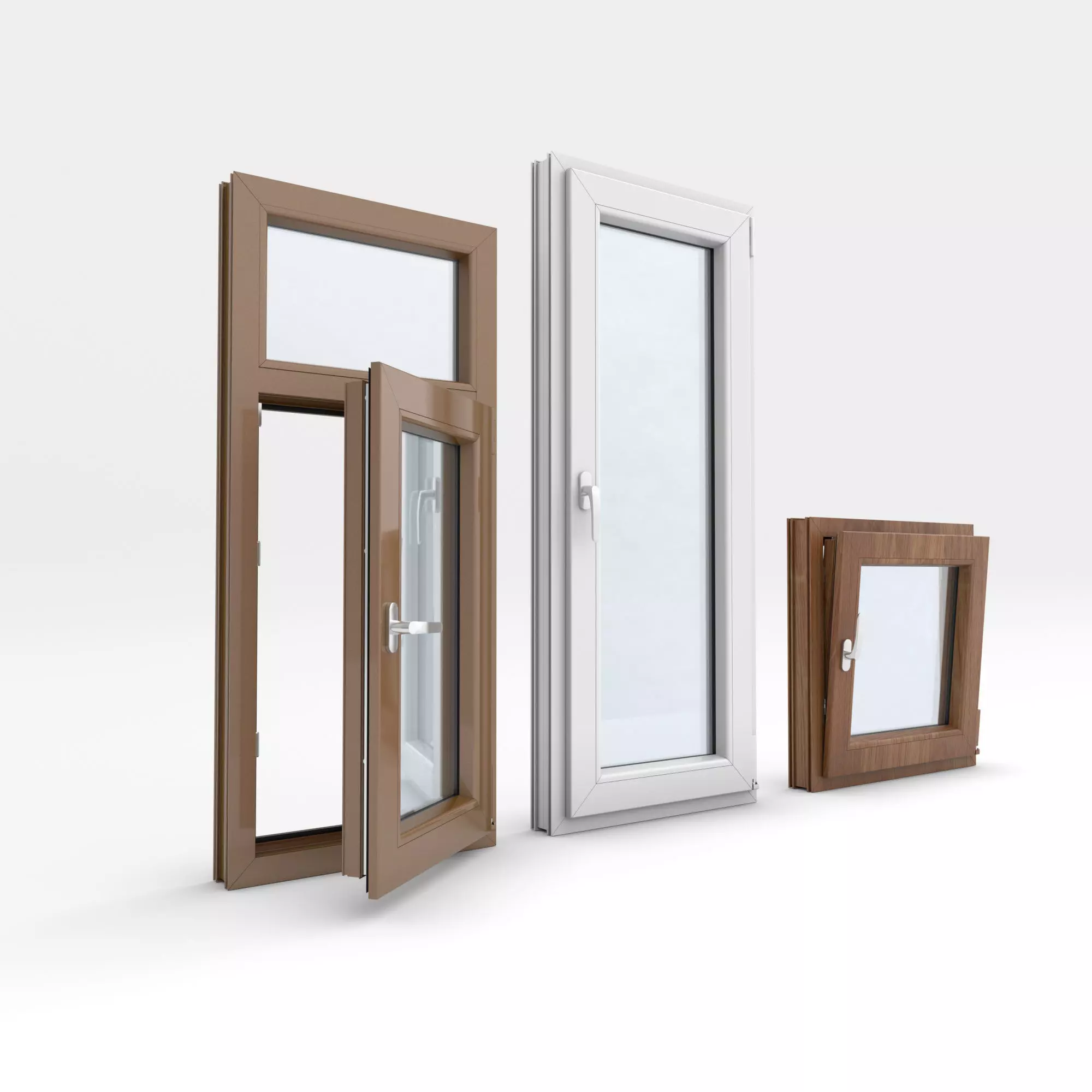 Adjustable and Rigged PVC Window 3D model_0