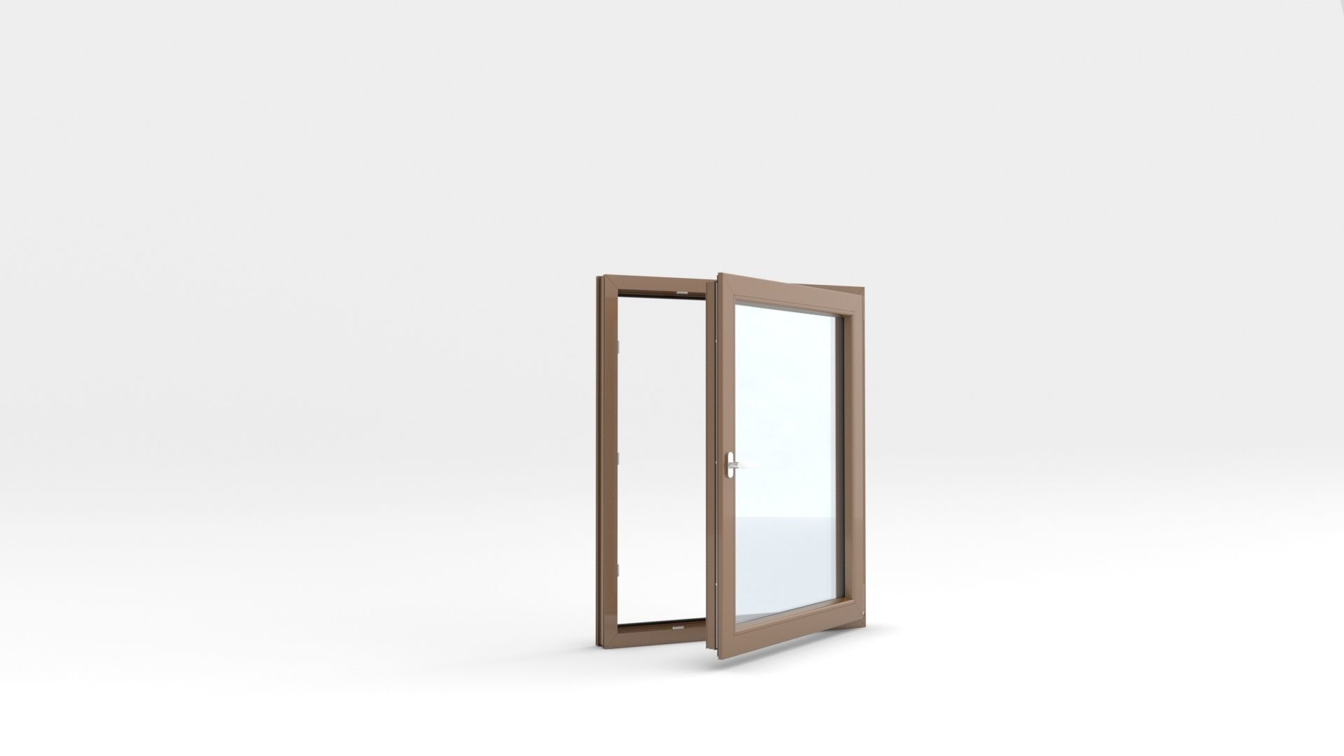 Adjustable and Rigged PVC Window 3D model_32