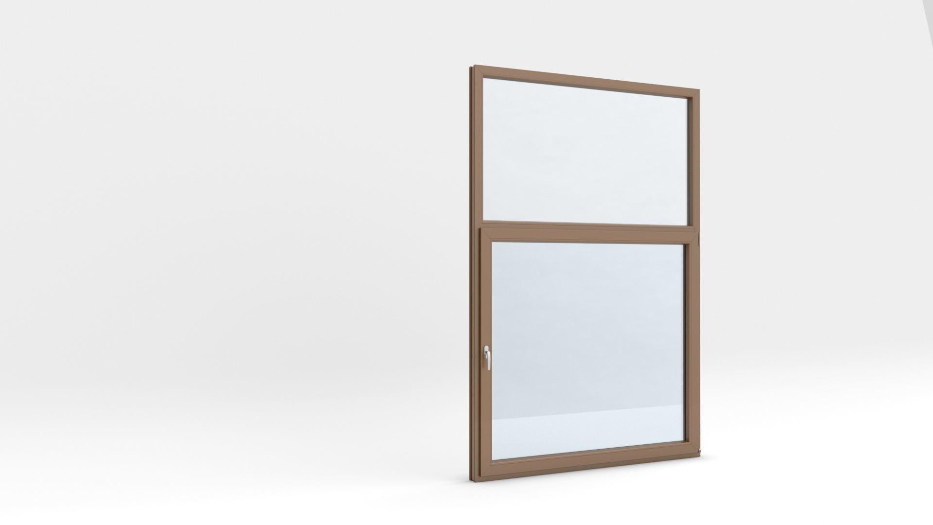 Adjustable and Rigged PVC Window 3D model_36