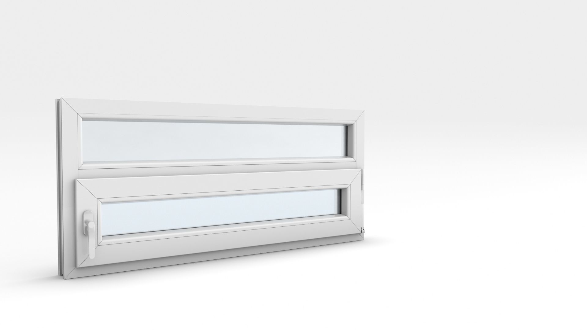 Adjustable and Rigged PVC Window 3D model_19