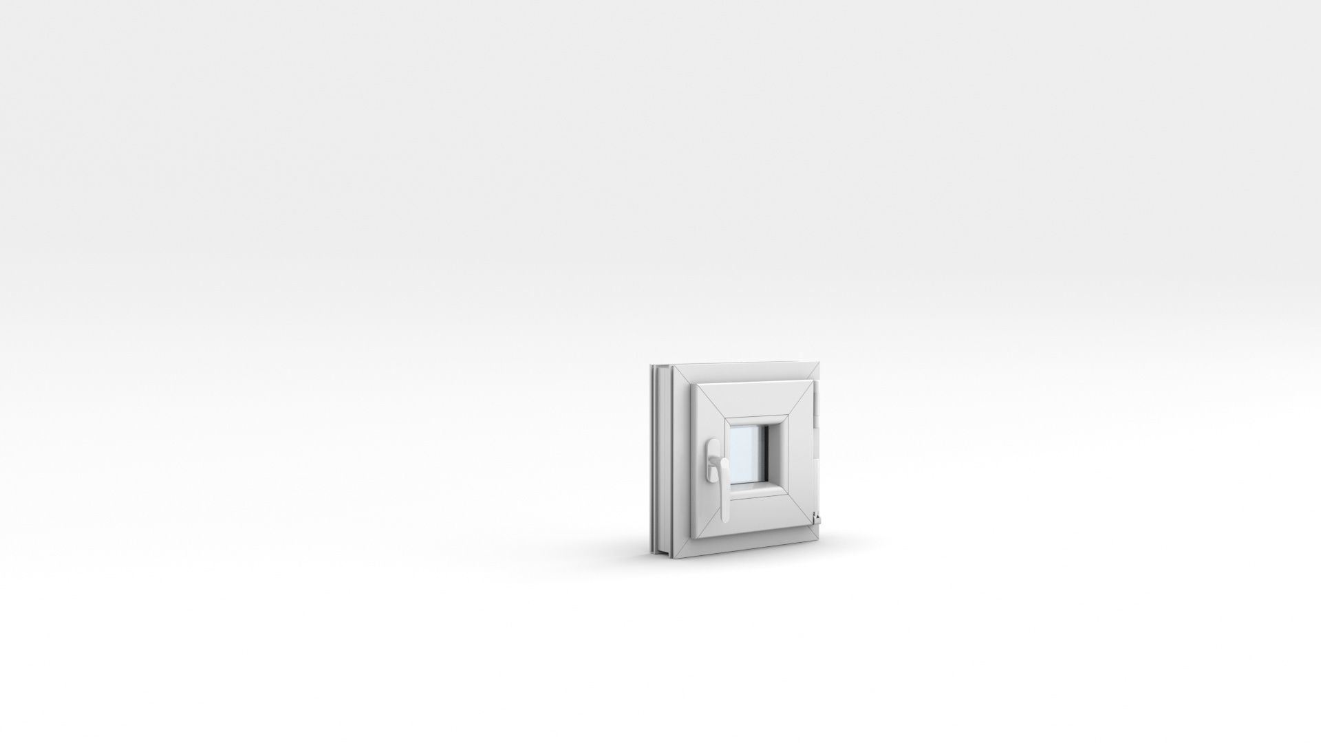 Adjustable and Rigged PVC Window 3D model_17