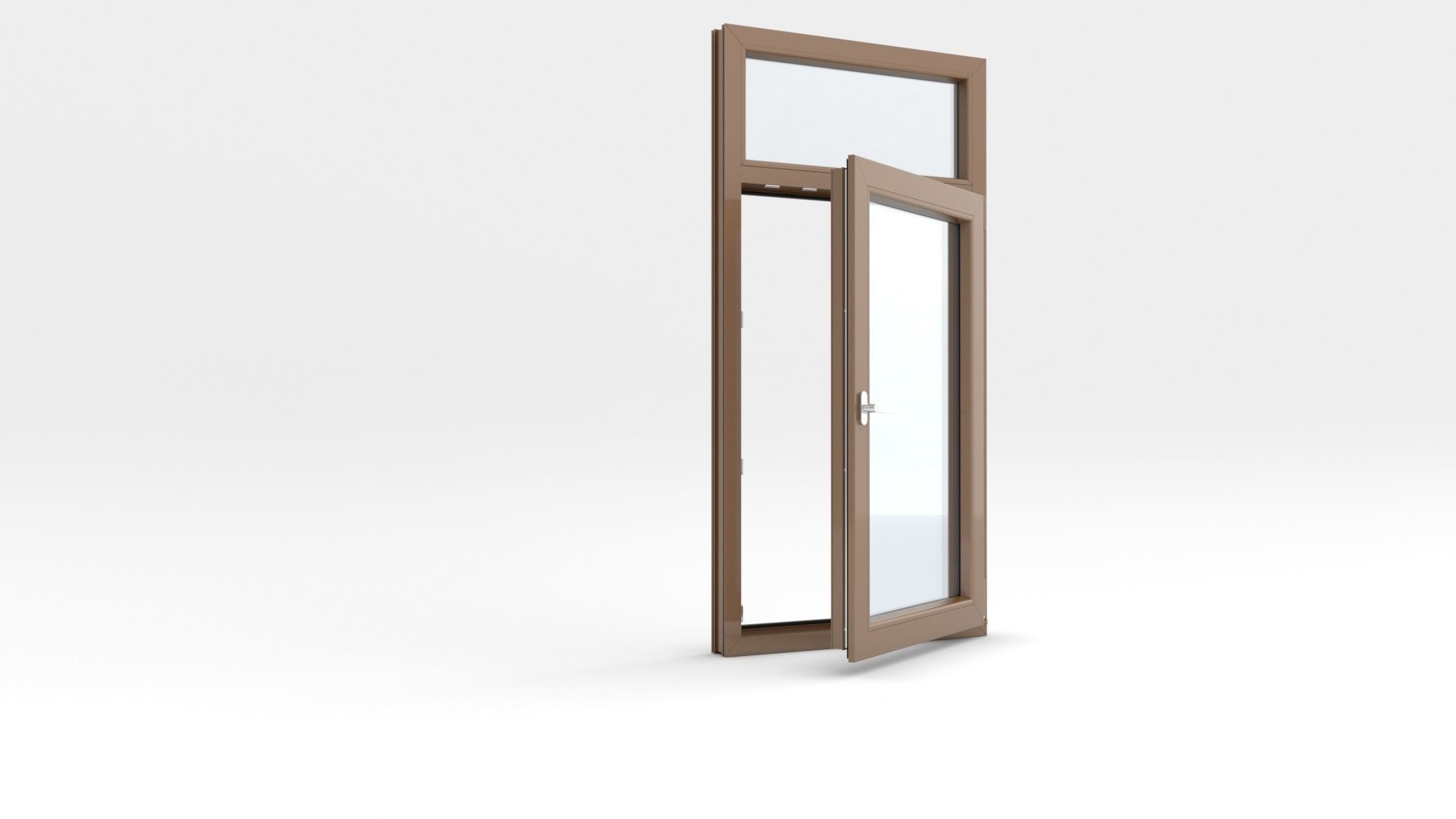 Adjustable and Rigged PVC Window 3D model_35