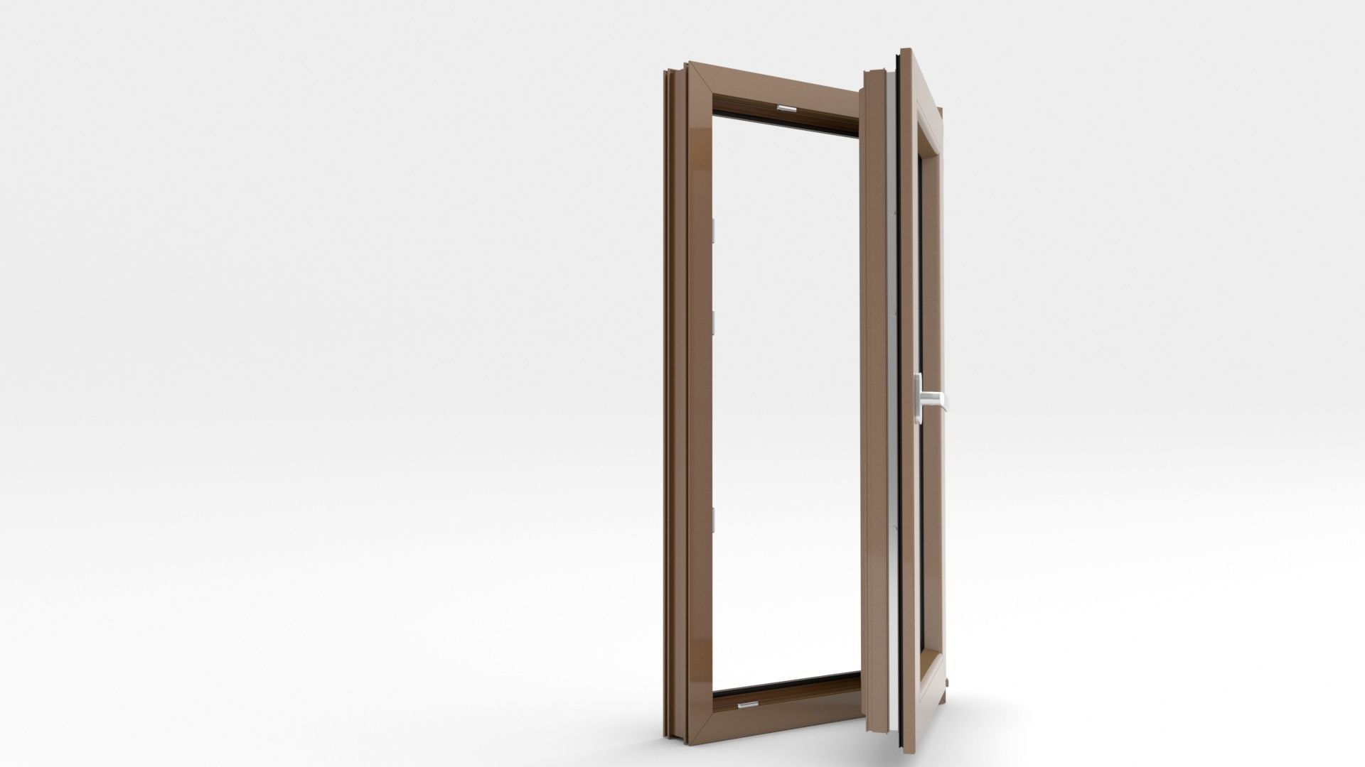 Adjustable and Rigged PVC Window 3D model_3