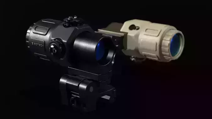 EOTech G33 Magnifier Low-poly 3D model