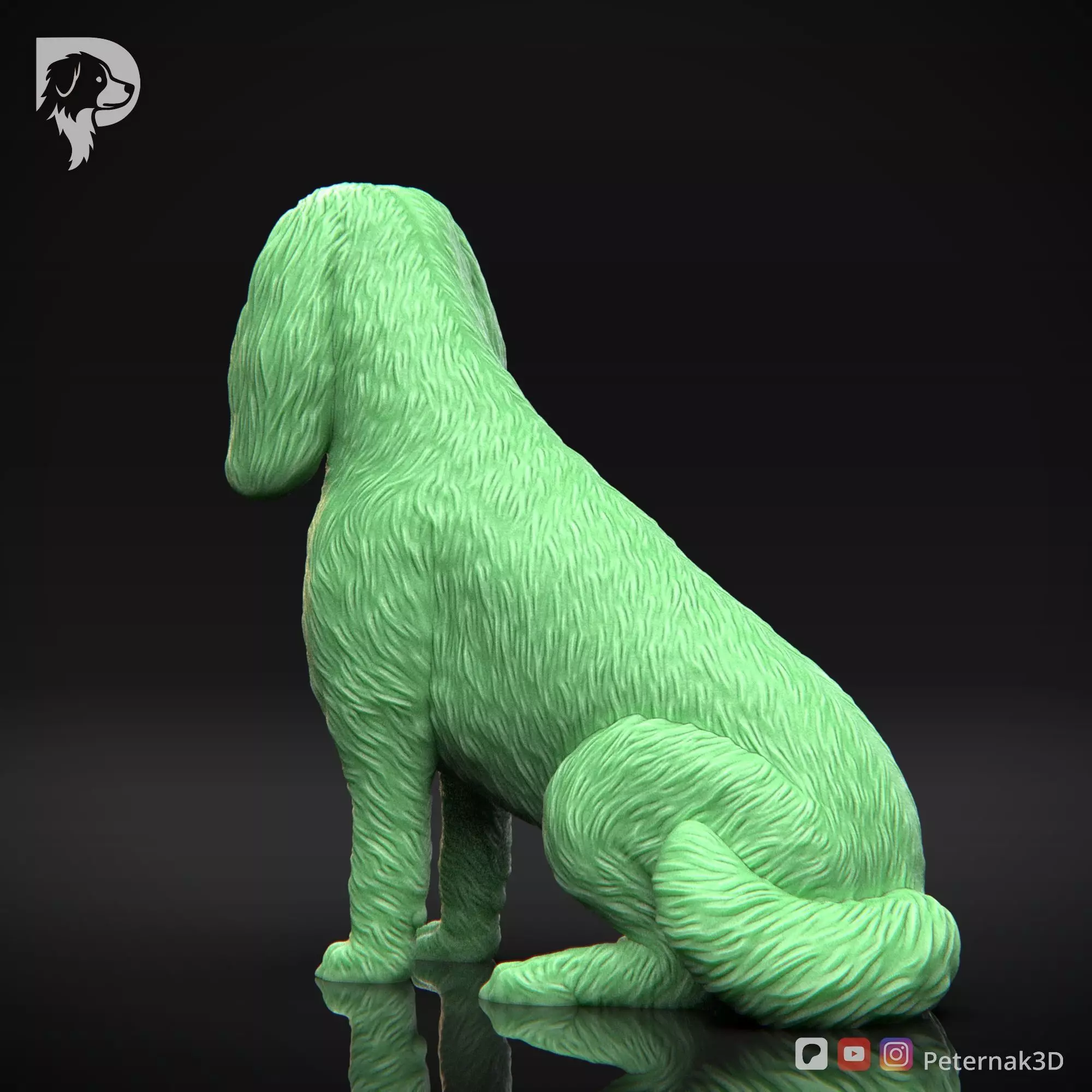 Dog 3D Print Model Cavalier King Charles Spaniel Pose 06 STL 3D print model_8