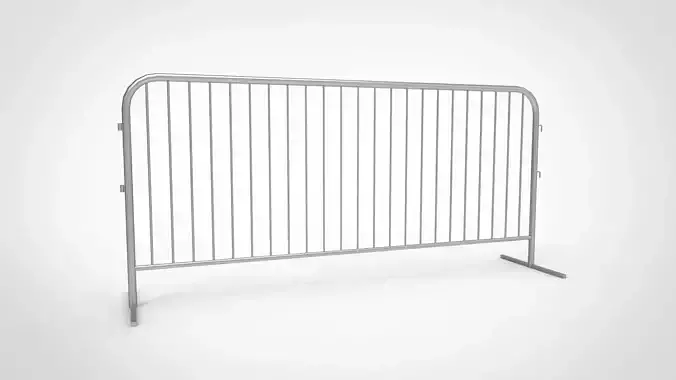 road barrier type steel 3D model