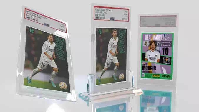 Soccer Card Graded Case With Display Stand