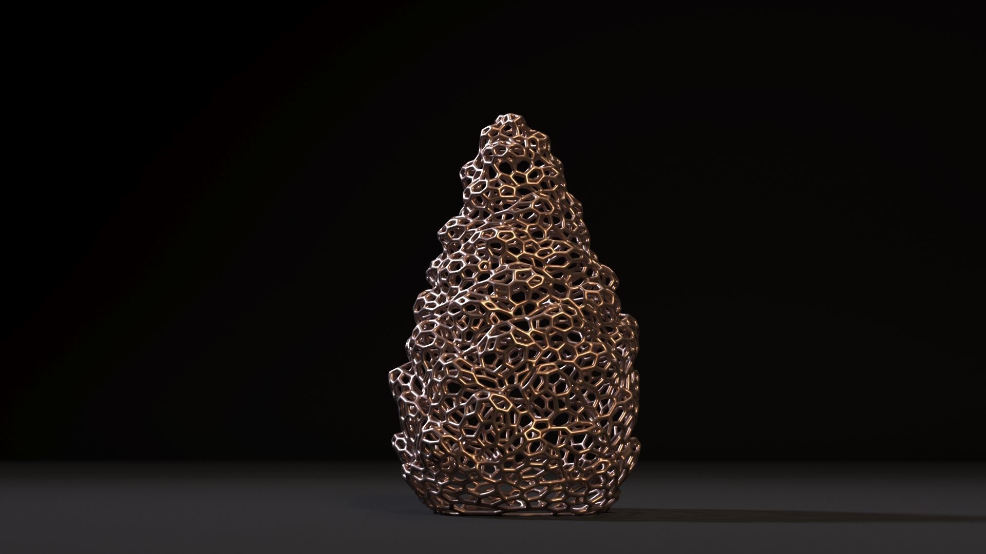 Pine cone 3D print model_9
