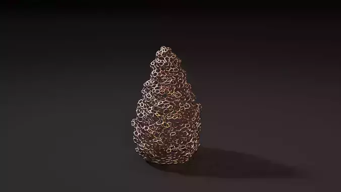 Pine cone 3D print model