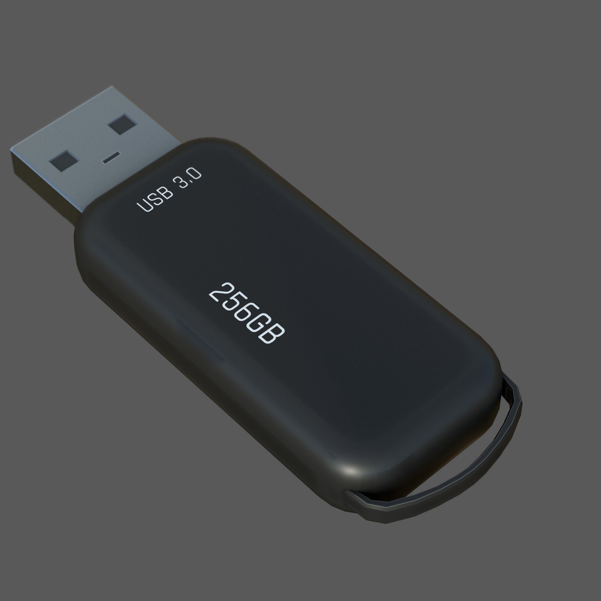 Pen Drive Low-poly 3D model_3
