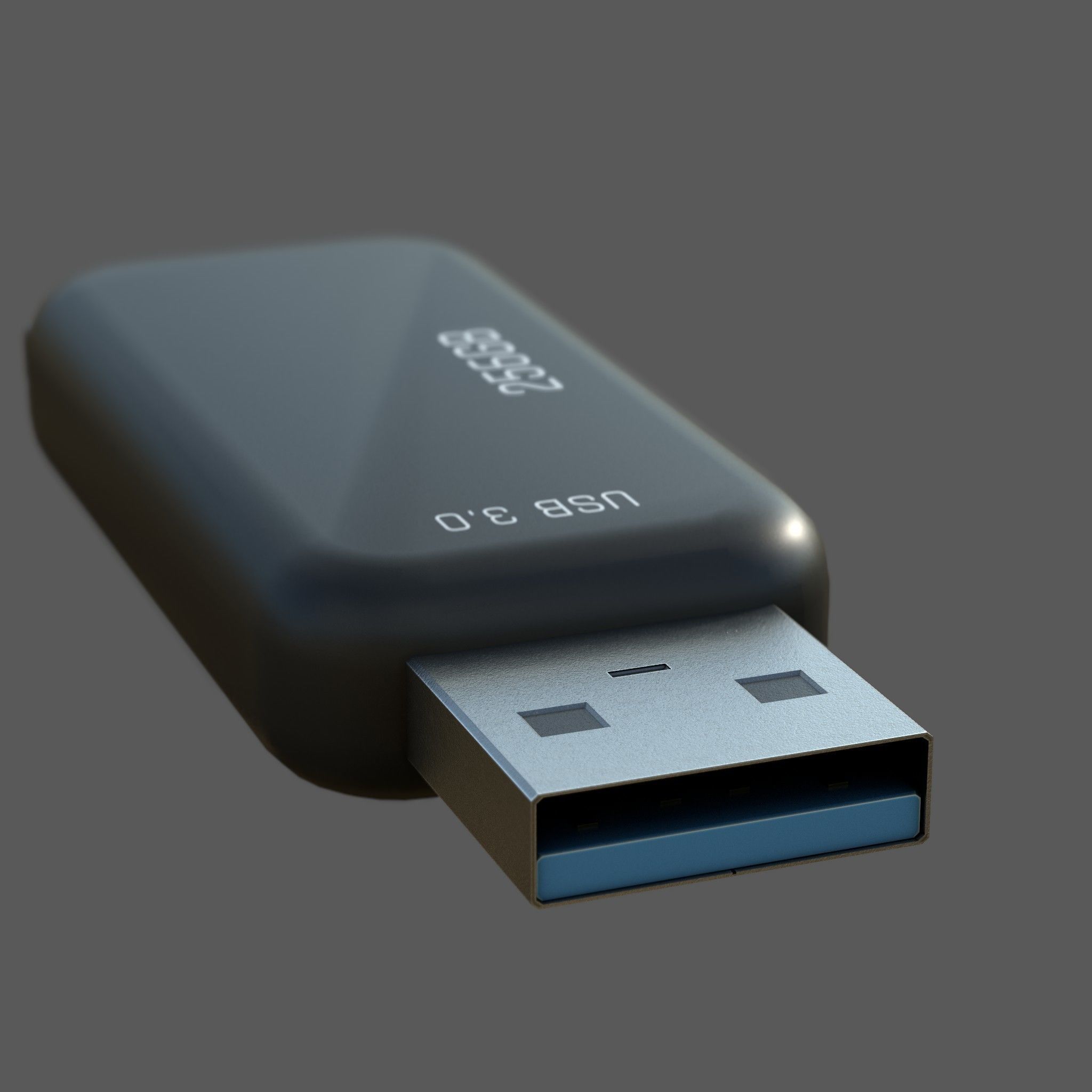 Pen Drive Low-poly 3D model_2