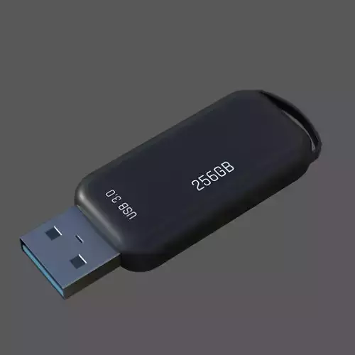 Pen Drive Low-poly 3D model