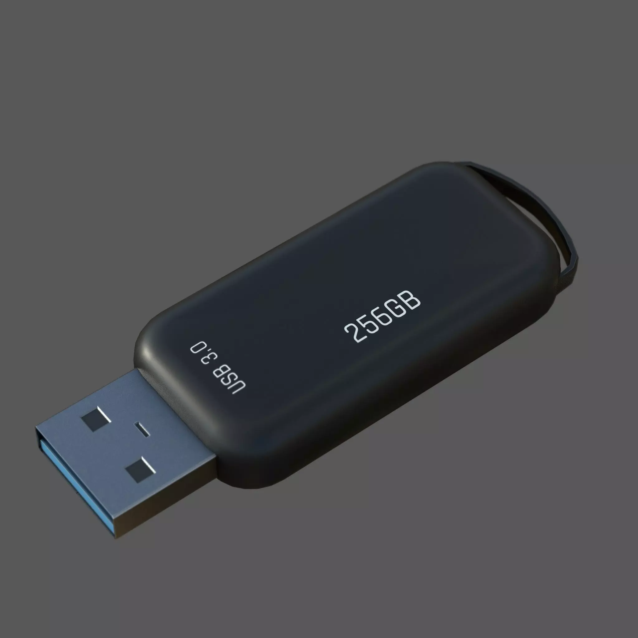 Pen Drive Low-poly 3D model_0