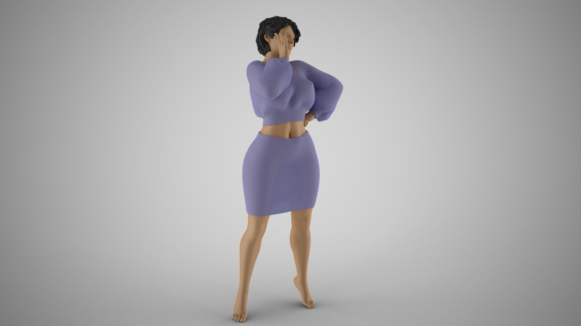 Shimmery Woman 6 3D print model_12