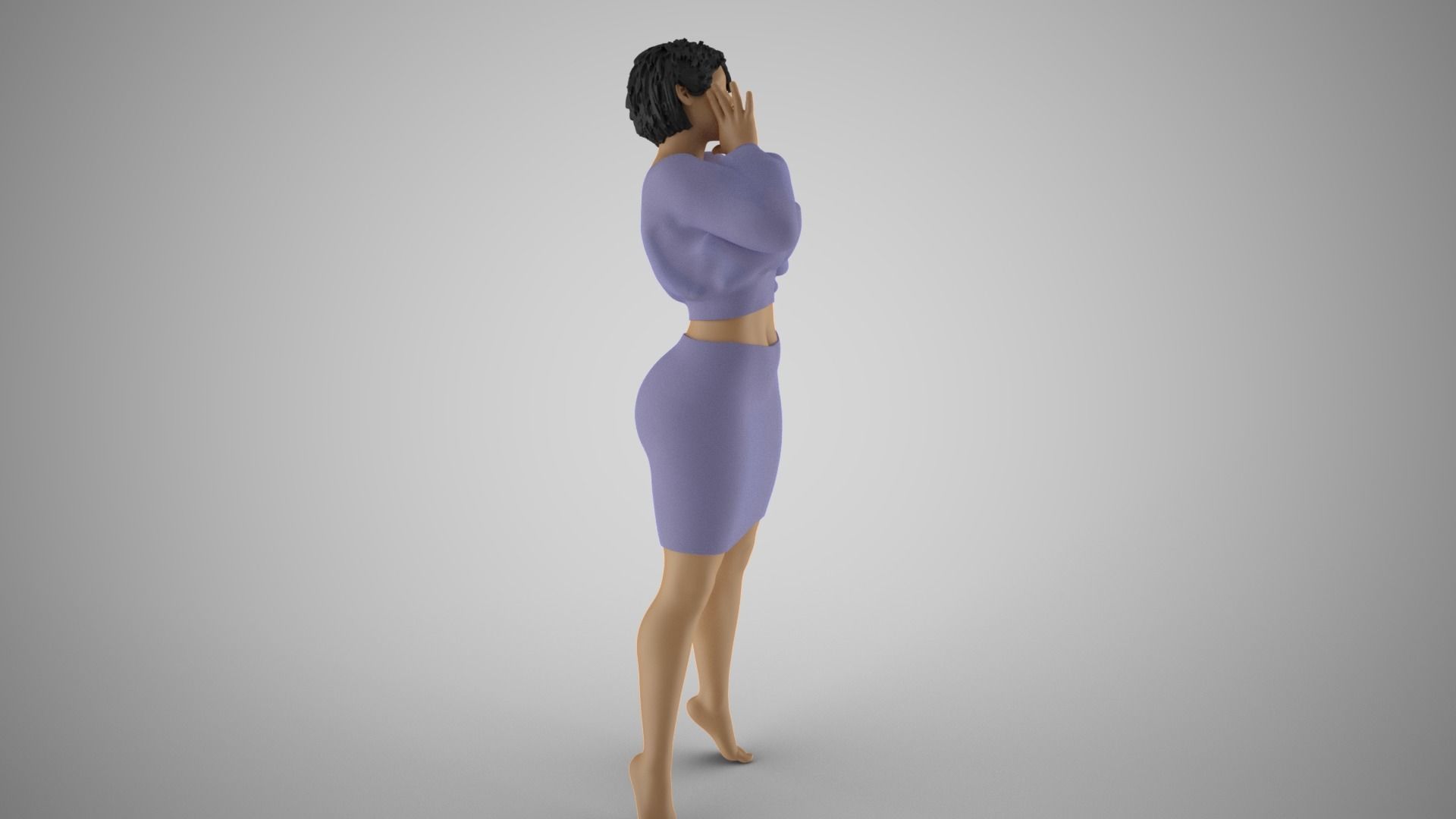 Shimmery Woman 6 3D print model_7