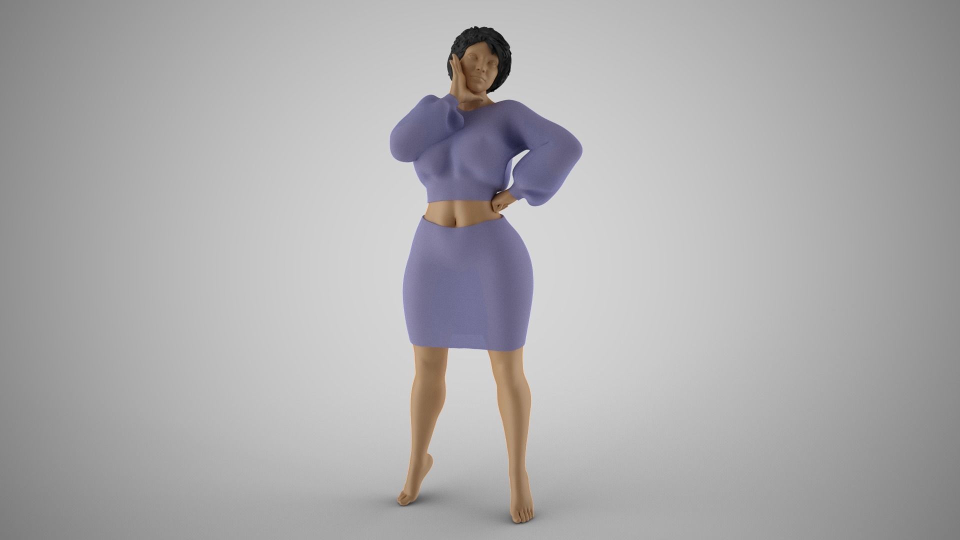 Shimmery Woman 6 3D print model_13