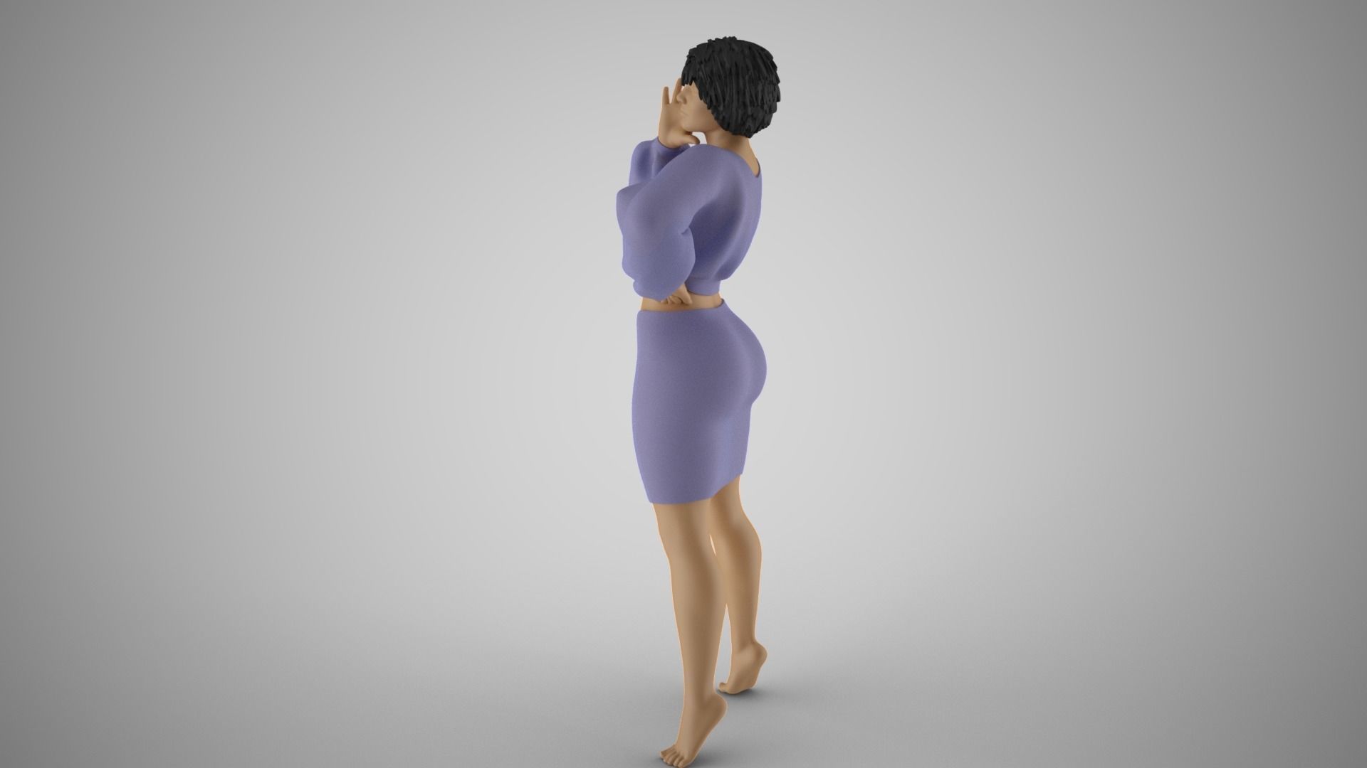 Shimmery Woman 6 3D print model_10