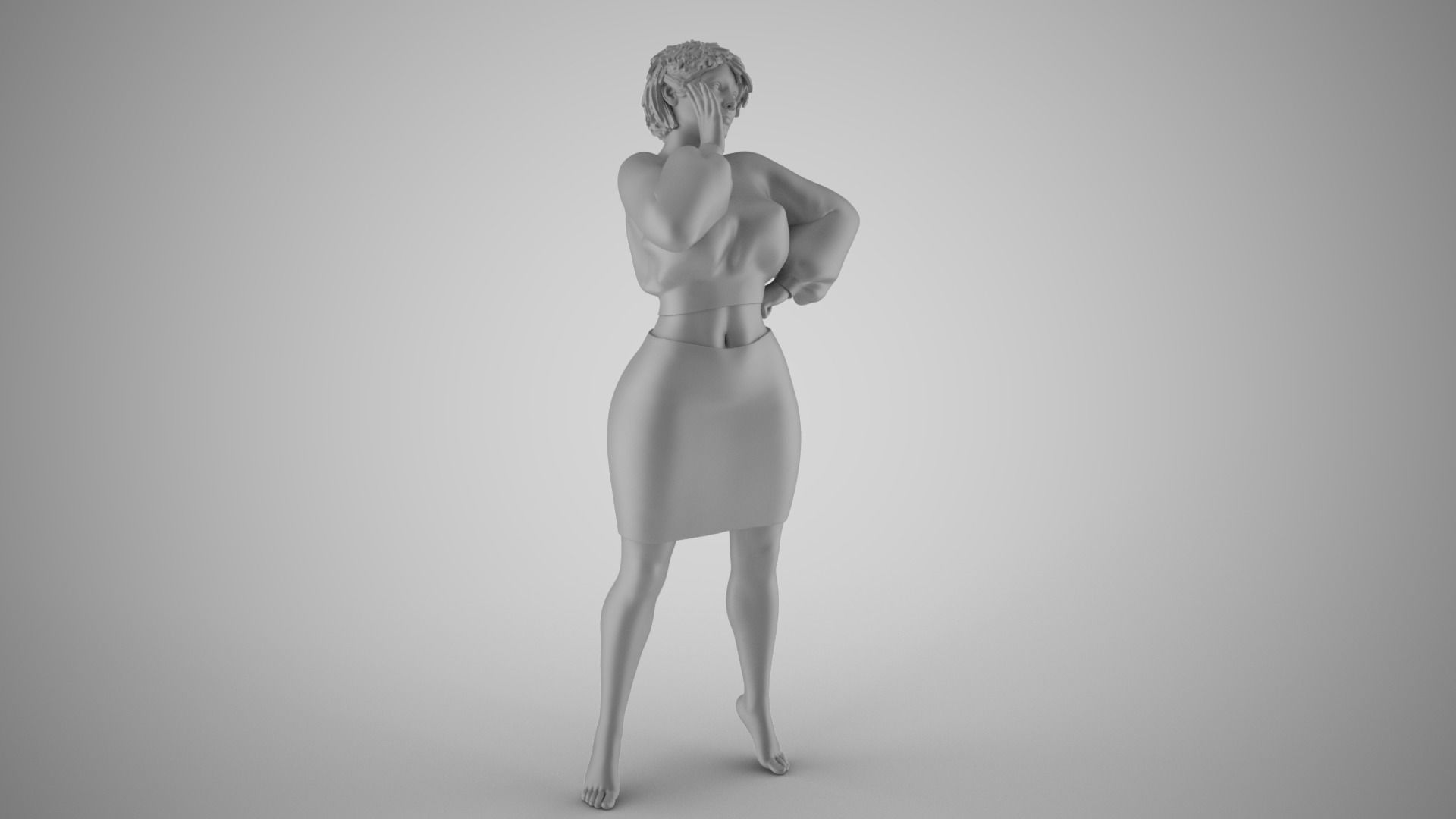 Shimmery Woman 6 3D print model_3