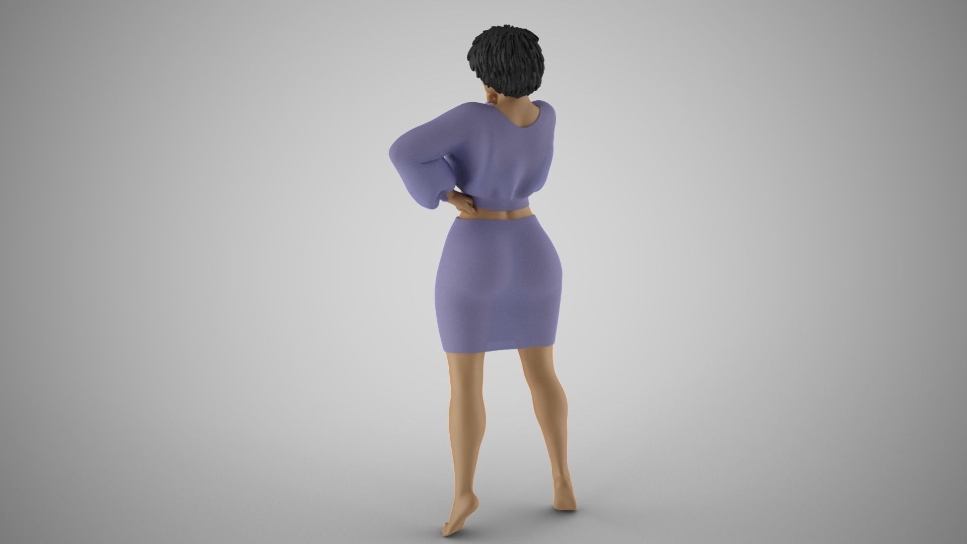 Shimmery Woman 6 3D print model_6