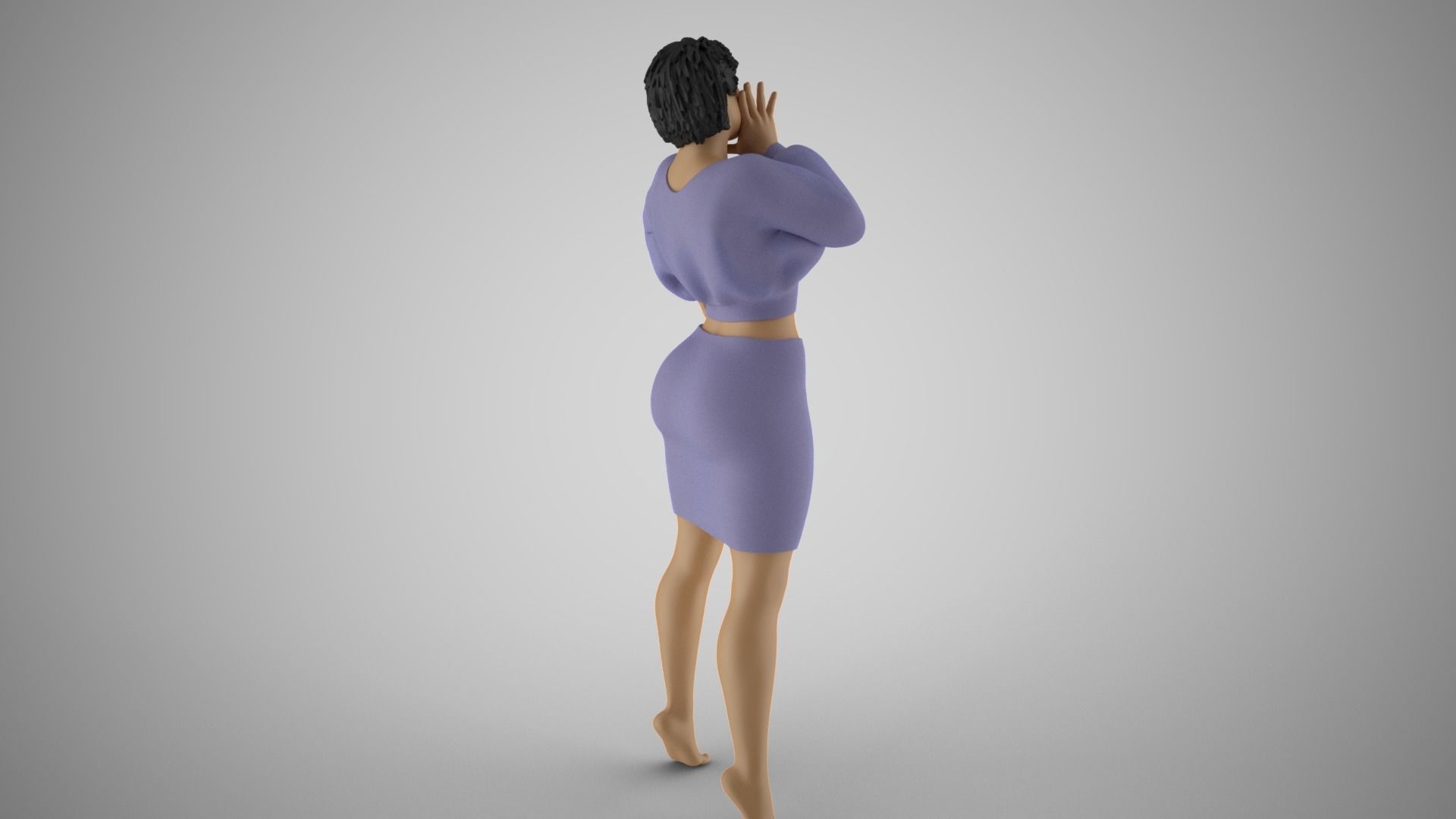 Shimmery Woman 6 3D print model_4